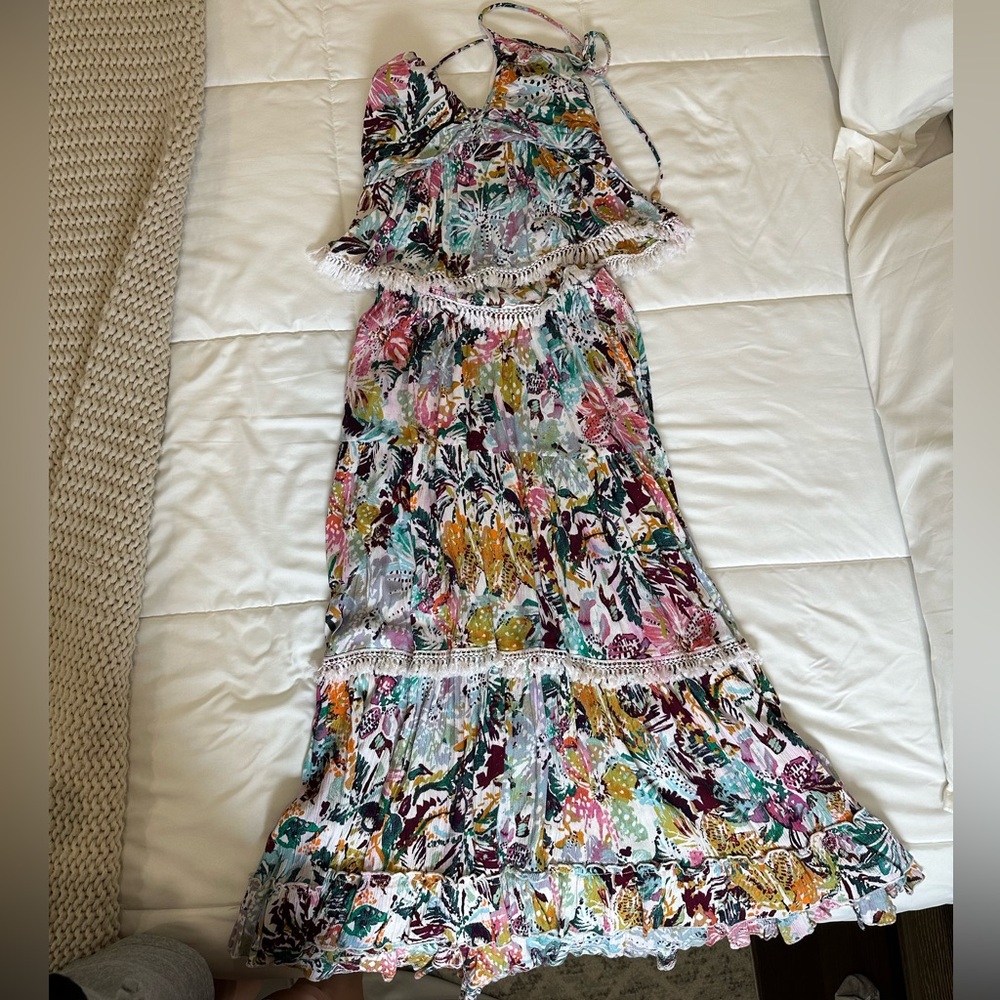 Free People Two Piece Skirt Set